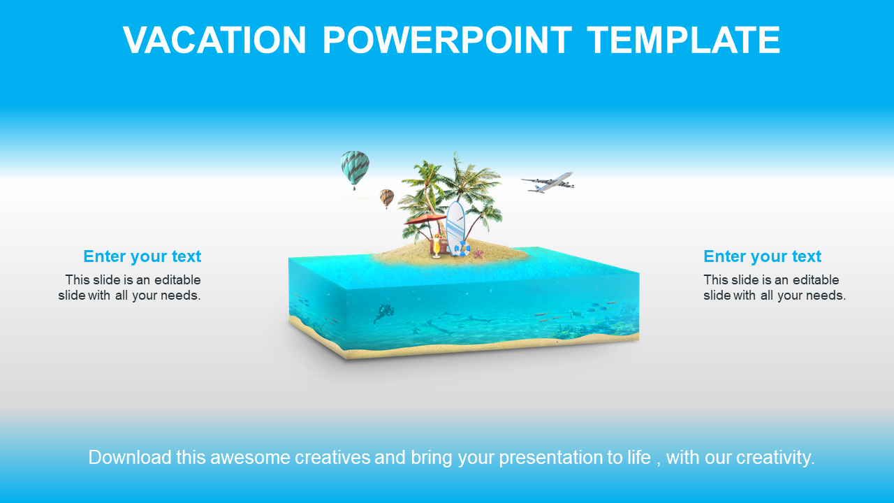 Customized Vacation PowerPoint Template Slide Designs